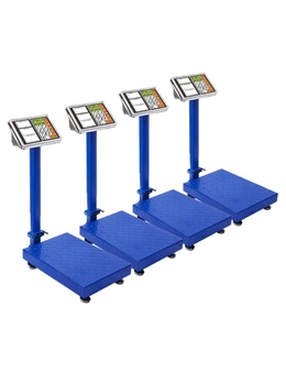 SOGA 150kg Electronic Digital Platform Scale Blue 4 pack