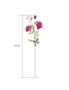 SOGA Artificial Silk Flower Rose Bouquet 12pcs, hi-res