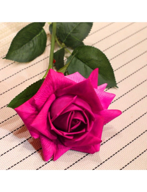 SOGA Artificial Silk Flower Rose Bouquet 12pcs, hi-res image number null