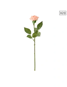 SOGA Artificial Silk Flower Rose Bouquet 20pcs