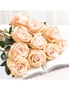 SOGA Artificial Silk Flower Rose Bouquet 5pcs, hi-res