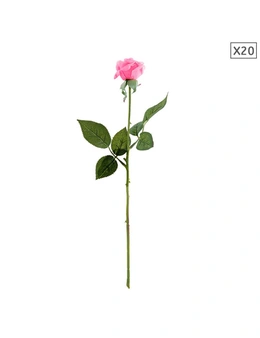 SOGA Artificial Silk Flower Rose Bouquet 20pcs