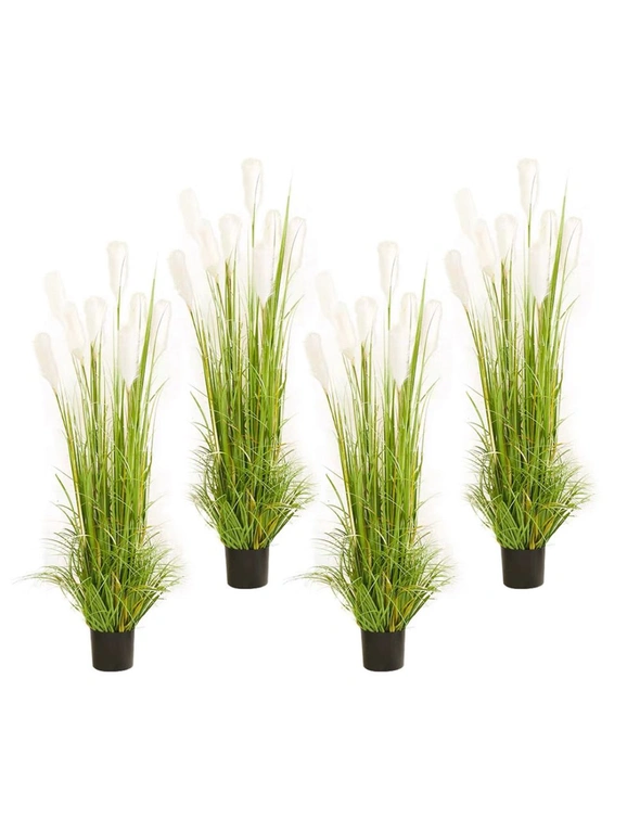SOGA 4X 150cm Green Artificial Indoor Potted Reed Grass Tree Fake Plant Simulation Decorative, hi-res image number null