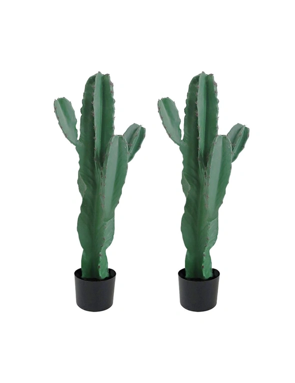 SOGA 2X 70cm Green Artificial Indoor Cactus Tree Fake Plant Simulation Decorative 5 Heads, hi-res image number null