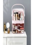 SOGA 2X 3 Tier Pink Countertop Makeup Cosmetic Storage Organiser Skincare Holder Jewelry Storage Box with Handle, hi-res