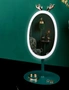 SOGA Green Antler LED Light Makeup Mirror Tabletop Vanity Home Decor, hi-res