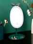 SOGA 2X Green Antler LED Light Makeup Mirror Tabletop Vanity Home Decor, hi-res
