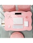 SOGA Pink Portable Bed Table Adjustable Folding Mini Desk With Mini Drawer and Cup-Holder Home Decor, hi-res