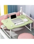 SOGA Green Portable Bed Table Adjustable Folding Mini Desk With Mini Drawer and Cup-Holder Home Decor, hi-res