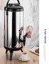 SOGA 8X 14L Portable Insulated Cold/Heat Coffee Tea Beer Barrel Brew Pot With Dispenser, hi-res