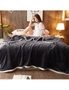 SOGA 2X Dark Grey Throw Blanket Warm Cozy Double Sided Thick Flannel Coverlet Fleece Bed Sofa Comforter, hi-res