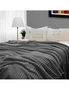 SOGA GreyThrow Blanket Warm Cozy Striped Pattern Thin Flannel Coverlet Fleece Bed Sofa Comforter, hi-res