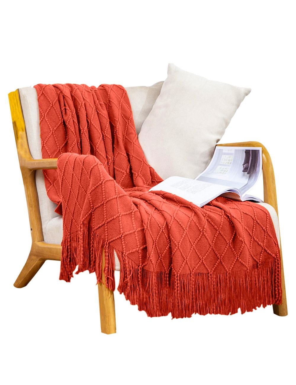 Red Ombre fashion Couch Blanket