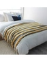 SOGA 170cm Yellow Zigzag Striped Throw Blanket Acrylic Wave Knitted Fringed Woven Cover Couch Bed Sofa Home Decor, hi-res