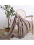 SOGA Coffee Diamond Pattern Knitted Throw Blanket Warm Cozy Woven Cover Couch Bed Sofa Home Decor with Tassels, hi-res
