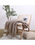 SOGA 2X Coffee Diamond Pattern Knitted Throw Blanket Warm Cozy Woven Cover Couch Bed Sofa Home Decor with Tassels, hi-res