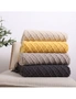 SOGA Beige Diamond Pattern Knitted Throw Blanket Warm Cozy Woven Cover Couch Bed Sofa Home Decor with Tassels, hi-res