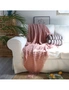 SOGA Pink Diamond Pattern Knitted Throw Blanket Warm Cozy Woven Cover Couch Bed Sofa Home Decor with Tassels, hi-res