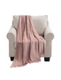 SOGA Pink Textured Knitted Throw Blanket Warm Cozy Woven Cover Couch Bed Sofa Home Decor with Tassels, hi-res