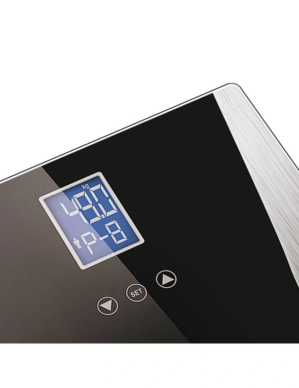 SOGA Digital Body Fat LCD Bathroom Scale Black 2pack, hi-res image number null