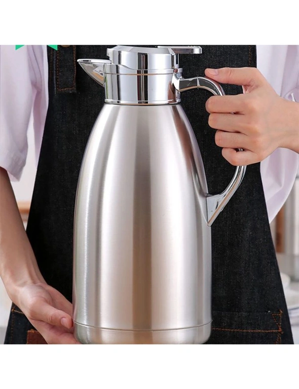 SOGA 1.8L Stainless Steel Kettle Insulated Vacuum Flask Water Coffee Jug Thermal, hi-res image number null