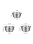 SOGA 2X Stainless Steel Nesting Basin Colander Perforated Kitchen Sink Washing Bowl Metal Basket Strainer Set of 3, hi-res
