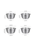 SOGA 2X Stainless Steel Nesting Basin Colander Perforated Kitchen Sink Washing Bowl Metal Basket Strainer Set of 4, hi-res