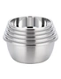 SOGA 5Pcs Deepen Polished Stainless Steel Stackable Baking Washing Mixing Bowls Set Food Storage Basin, hi-res