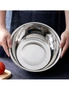 SOGA 5Pcs Deepen Polished Stainless Steel Stackable Baking Washing Mixing Bowls Set Food Storage Basin, hi-res