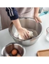 SOGA 3Pcs Deepen Matte Stainless Steel Stackable Baking Washing Mixing Bowls Set Food Storage Basin, hi-res