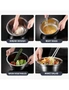 SOGA 5Pcs Deepen Matte Stainless Steel Stackable Baking Washing Mixing Bowls Set Food Storage Basin, hi-res
