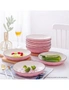 SOGA Pink Japanese Style Ceramic Dinnerware Crockery Soup Bowl Plate Server Kitchen Home Decor Set of 8, hi-res