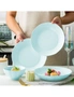 SOGA Light Blue Japanese Style Ceramic Dinnerware Crockery Soup Bowl Plate Server Kitchen Home Decor Set of 8, hi-res