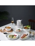 SOGA White Antler Printed Ceramic Dinnerware Set Crockery Soup Bowl Plate Server Kitchen Home Decor Set of 13, hi-res