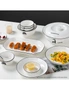 SOGA White Antler Printed Ceramic Dinnerware Set Crockery Soup Bowl Plate Server Kitchen Home Decor Set of 13, hi-res