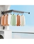 SOGA 2X 93.2cm Wall-Mounted Clothing Dry Rack Retractable Space-Saving Foldable Hanger, hi-res