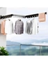 SOGA 127.5cm Wall-Mounted Clothing Dry Rack Retractable Space-Saving Foldable Hanger, hi-res