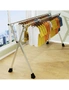 SOGA 2.0m Portable Standing Clothes Drying Rack Foldable Space-Saving Laundry Holder 3 Poles, hi-res