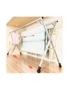 SOGA 1.6m Portable Standing Clothes Drying Rack Foldable Space-Saving Laundry Holder with Wheels, hi-res