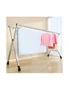 SOGA 2.0m Portable Standing Clothes Drying Rack Foldable Space-Saving Laundry Holder with Wheels, hi-res