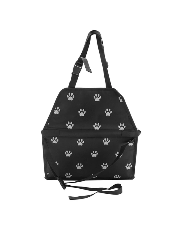 SOGA Waterproof Pet Booster Car Seat Breathable Mesh Safety Travel Portable Dog Carrier Bag Black, hi-res image number null
