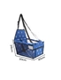 SOGA Waterproof Pet Booster Car Seat Breathable Mesh Safety Travel Portable Dog Carrier Bag Blue, hi-res