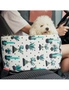 SOGA Car Central Control Nest Pet Safety Travel Bed Dog Kennel Portable Washable Pet Bag White, hi-res