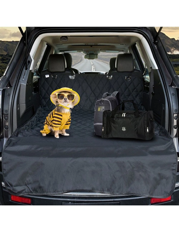 SOGA 2X Premium Car Trunk Pet Mat Boot Cargo Liner Waterproof Seat Cover Protector Hammock Non-Slip Pet Travel Essentials, hi-res image number null