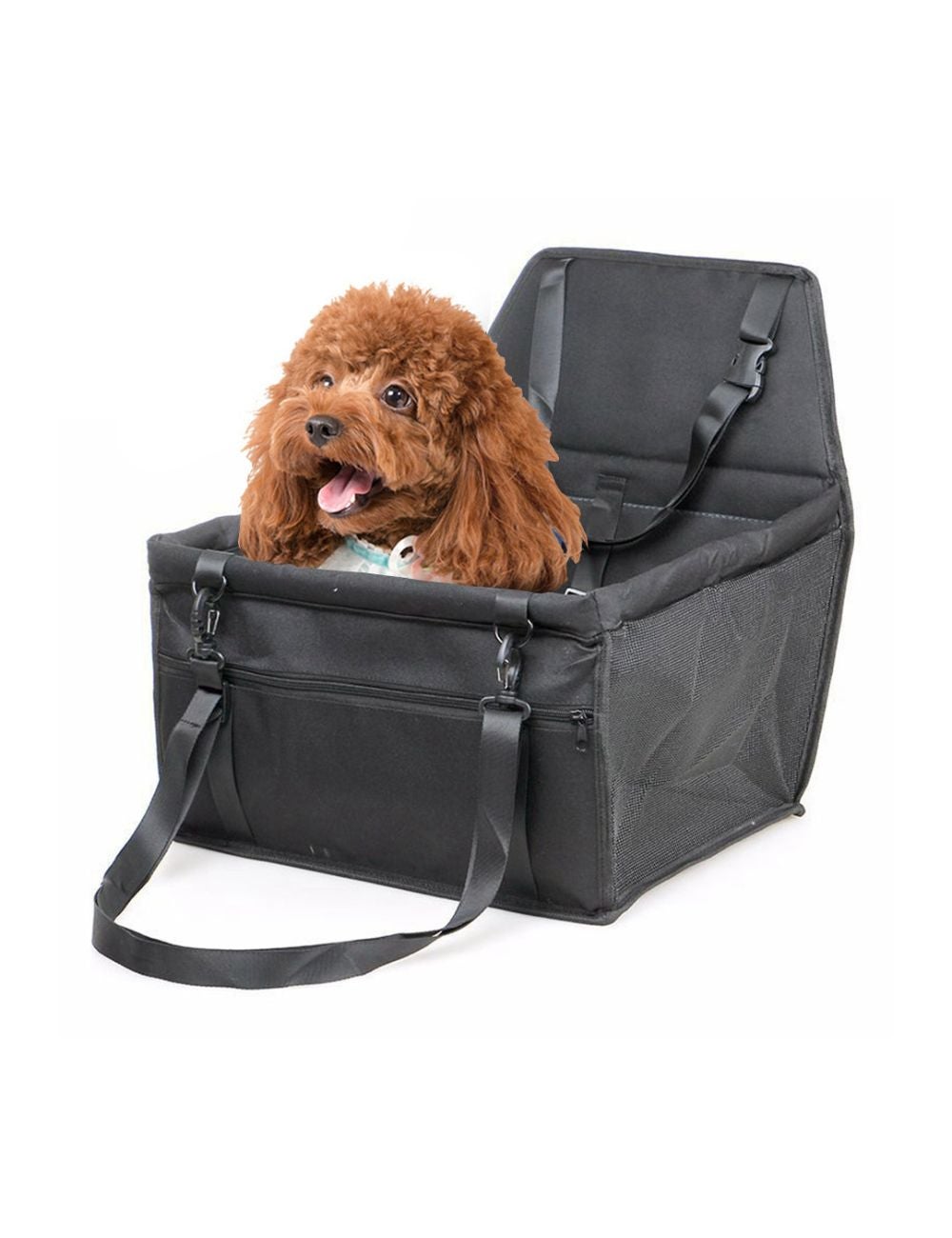 Dog Car Seat - Travel Pet Carrier Bag - Harness, Booster, Cover