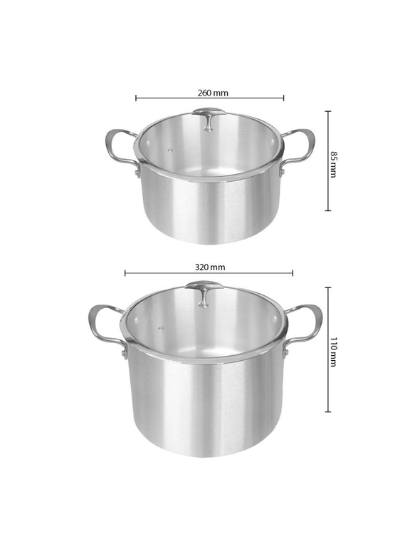 SOGA SS Casserole Induction Cookware 26cm & 32cm, hi-res image number null