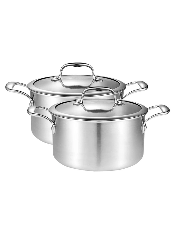 Buy SOGA 2X 26cm Stainless Steel Soup Pot Stock Cooking Stockpot