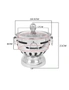SOGA 2X Stainless Steel Mini Asian Buffet Hot Pot Single Person Shabu Alcohol Stove Burner with Glass Lid, hi-res
