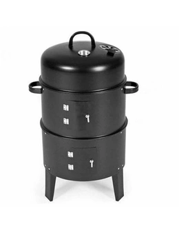 SOGA 3 In 1 Barbecue Smoker Outdoor Charcoal BBQ