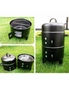 SOGA 3 In 1 Barbecue Smoker Outdoor Charcoal BBQ, hi-res